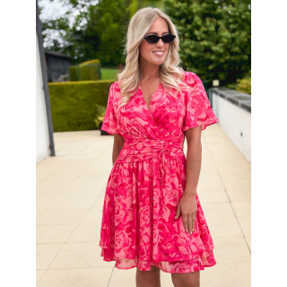 Robe courte Jacinte - Fushia