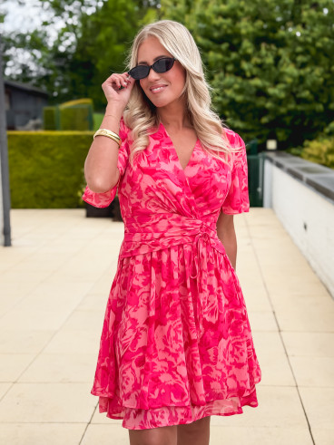 Robe courte Jacinte - Fushia