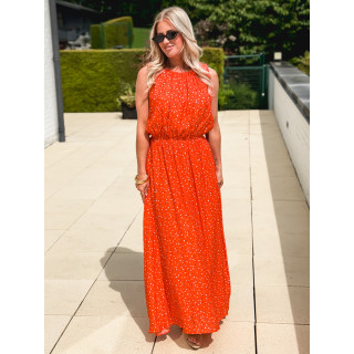 Robe longue Clémence - Corail
