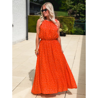 Robe longue Clémence - Corail