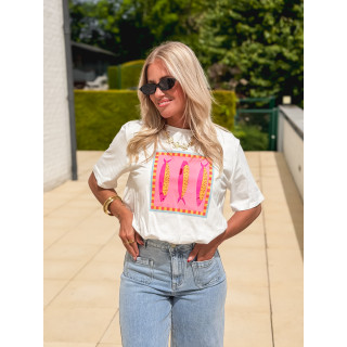 T-shirt court Nori - Blanc