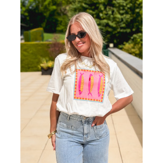 T-shirt court Nori - Blanc