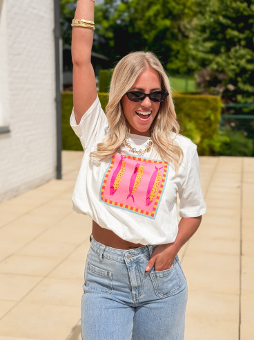 T-shirt court Nori - Blanc