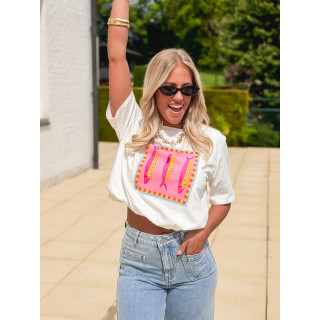 T-shirt court Nori - Blanc