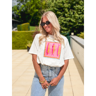 T-shirt court Nori - Blanc