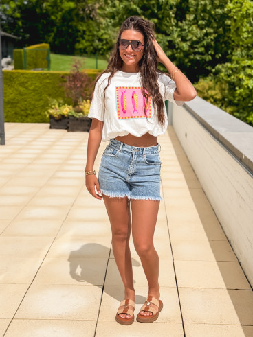 Short en jeans Ysalina - Bleu Short en jeans Ysalina - Bleu