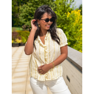 Blouse à motifs Ella - Jaune