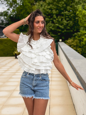 Short en jeans Ysalina - Bleu Short en jeans Ysalina - Bleu