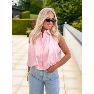 Chemise sans manches Delphia - Rose