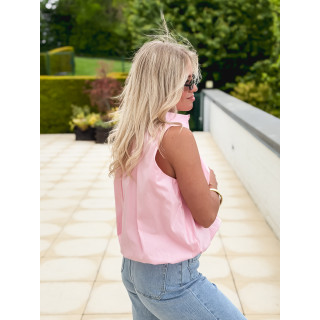 Chemise sans manches Delphia - Rose