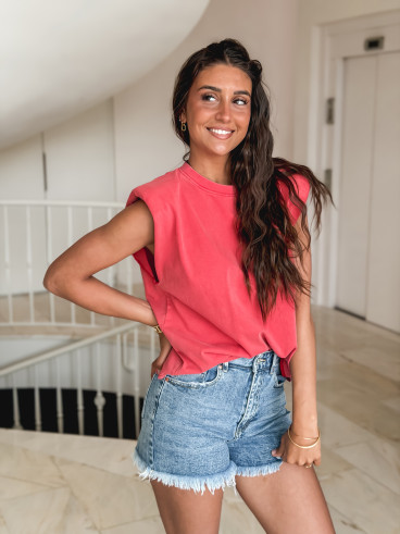 T-shirt America - Rouge