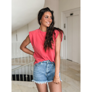 T-shirt America - Rouge