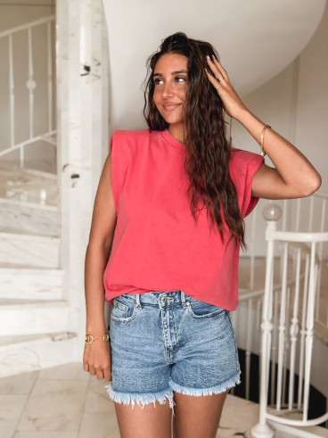Short en jeans Ysalina - Bleu Short en jeans Ysalina - Bleu