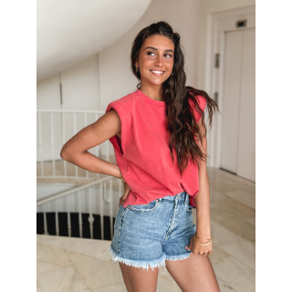 Short en jeans Ysalina - Bleu