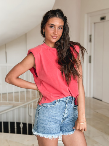 Short en jeans Ysalina - Bleu Short en jeans Ysalina - Bleu