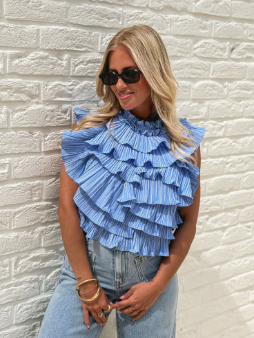 Blouse Paulia - Bleu