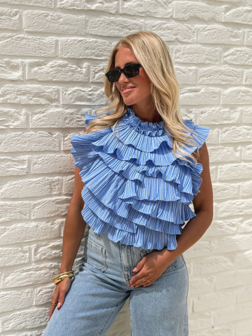 Blouse Paulia - Bleu