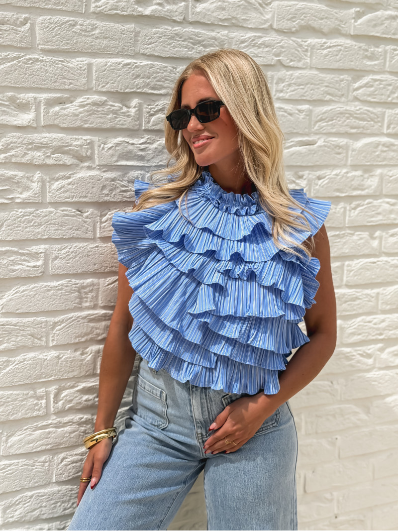 Blouse Paulia - Bleu