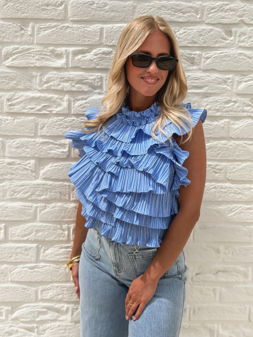Blouse Paulia - Bleu