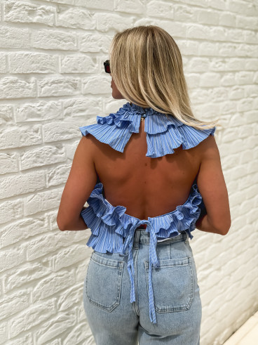 Blouse Paulia - Bleu