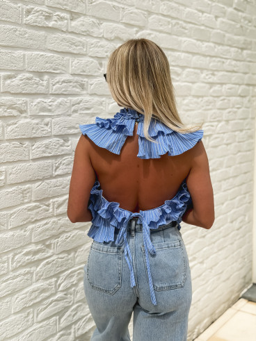 Blouse Paulia - Bleu