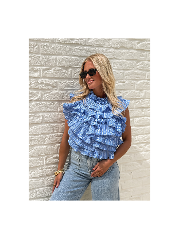 Blouse Paulia - Bleu