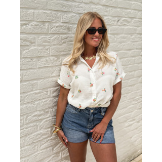 Short en jeans Samira - Bleu