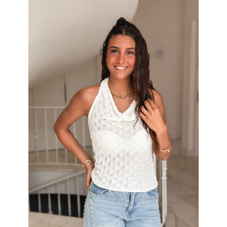 Top en tricot Chelsea - Blanc