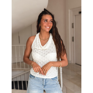 Top en tricot Chelsea - Blanc