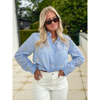 Chemise lignée kassie - Bleu