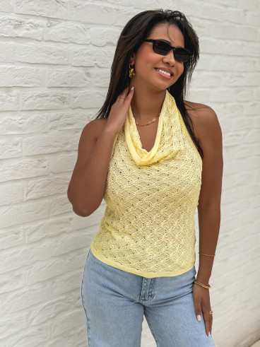 Top en tricot Chelsea - Jaune