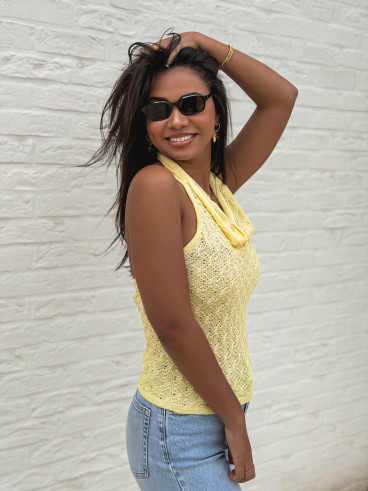 Top en tricot Chelsea - Jaune