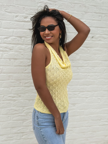 Top en tricot Chelsea - Jaune