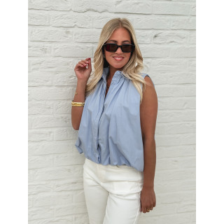 Chemise sans manches Delphia - Bleu ciel