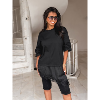 T-shirt long Gala - Noir