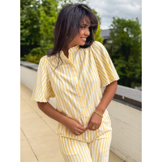 Chemise manches courtes Carina - Jaune