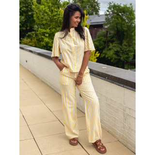 Chemise manches courtes Carina - Jaune