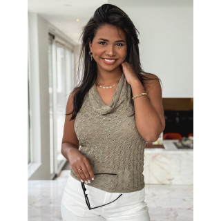 Top en tricot Chelsea - Taupe