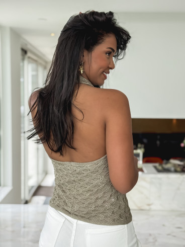 Top en tricot Chelsea - Taupe