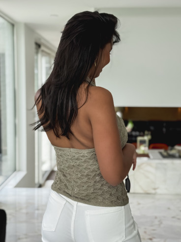 Top en tricot Chelsea - Taupe