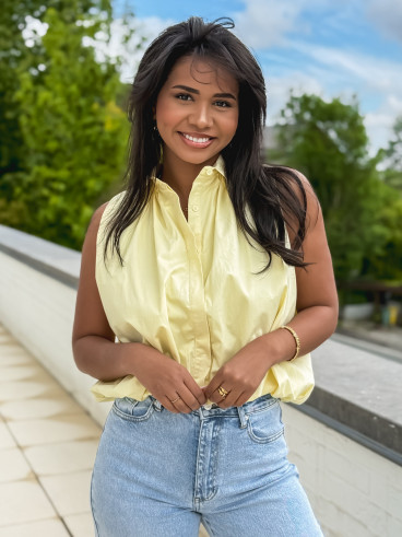 Chemise sans manches Delphia - Jaune