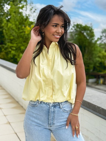 Chemise sans manches Delphia - Jaune