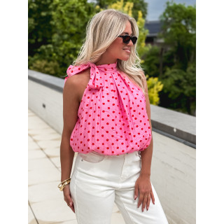 Blouse à pois Suzzy - Rose