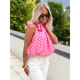 Blouse à pois Suzzy - Rose