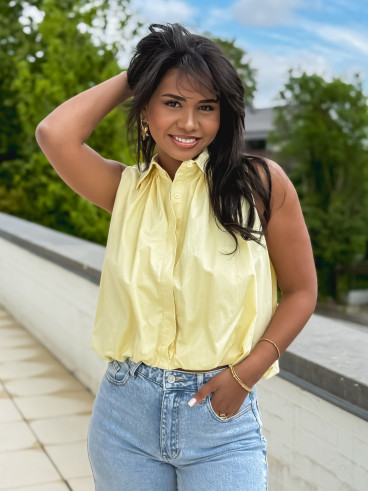 Chemise sans manches Delphia - Jaune