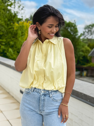 Chemise sans manches Delphia - Jaune