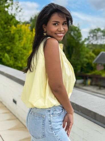 Chemise sans manches Delphia - Jaune