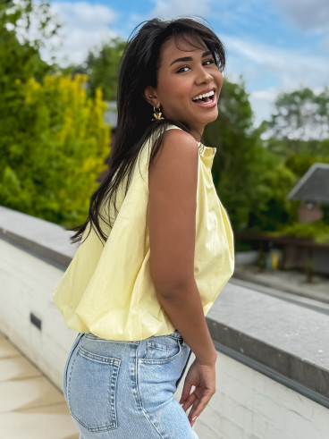 Chemise sans manches Delphia - Jaune
