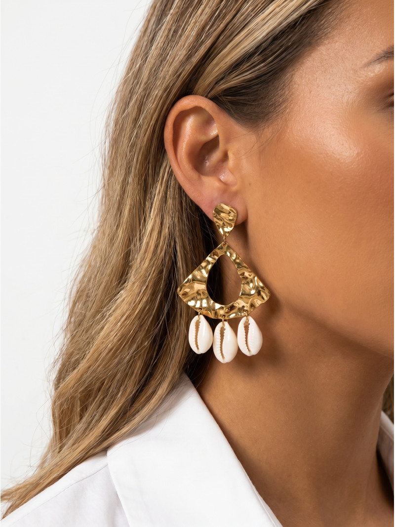 Boucle d'oreilles Caprina - Doré