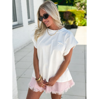 Short en jeans Eulalie - Rose